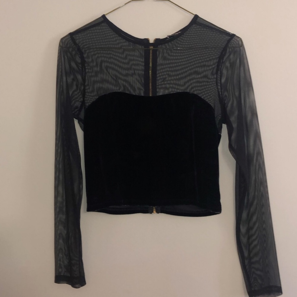 Black party top